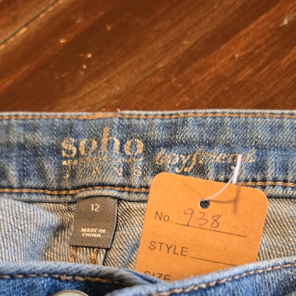 New York & Co. SOHO Distressed Light Blue Women's Skinny Jeans #938 - Picture 8 of 13
